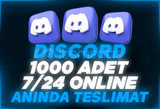 (7/24 Online)⭐ Discord +1000 Üye ⭐