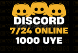 ⭐(7/24 Online) Discord +1000 Üye ⭐