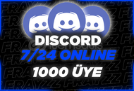 (7/24 Online)⭐ Discord +1000 Üye ⭐