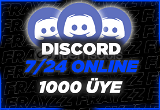 (7/24 Online)⭐ Discord +1000 Üye ⭐