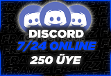 (7/24 Online)⭐ Discord +250 Üye ⭐