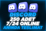 (7/24 Online)⭐ Discord +250 Üye ⭐