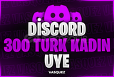 (7/24 Online)⭐Discord +300 Türk Kadın Üye⭐