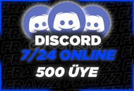 (7/24 Online)⭐ Discord +500 Üye ⭐