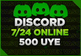 (7/24 Online)⭐ Discord +500 Üye ⭐