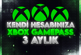 OTO | KENDİ HESABINIZA | 3 AYLIK XBOX GAMEPASS