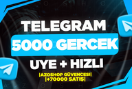 ⭐[7/24] TELEGRAM 5000 GERCEK UYE⭐