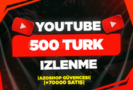 ⭐[7/24] YOUTUBE 500 TURK İZLENME⭐️