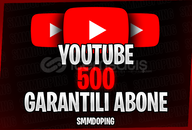 ⭐ [7 GÜN GARANTİ] YOUTUBE 500 ABONE - GARANTİ ⭐