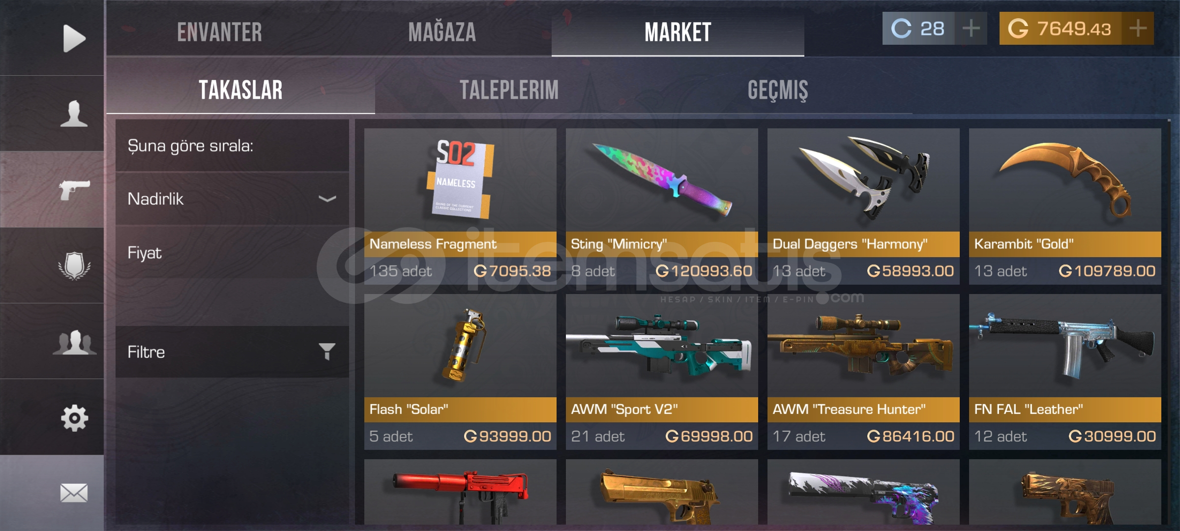 6.2k altın 1490₺ komisyon bizden