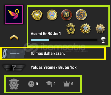 7 MADALYA 325 WİNLİ 931 SAAT SEÇKİN HESAP 7 MADALYA 325 WİNLİ 931 SAAT SEÇKİN HESAP
