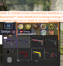 7 MADALYALI 14 LV 3500 TL CS GO ENVANTERLİ Batt