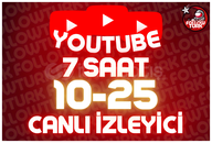 ⭐ 7 Saat 10-25 Youtube Canlı İzleyici ⭐