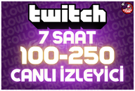 ⭐ 7 Saat 100-250 Canlı İzleyici ⭐