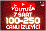 ⭐ 7 Saat 100-250 Youtube Canlı İzleyici ⭐