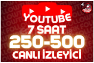 ⭐ 7 Saat 250-500 Youtube Canlı İzleyici ⭐