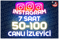 ⭐ 7 Saat 50-100 İnstagram Canlı İzleyici ⭐