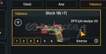 +7 SINIRSIZ GLOCK18 +7 SINIRSIZ GLOCK18