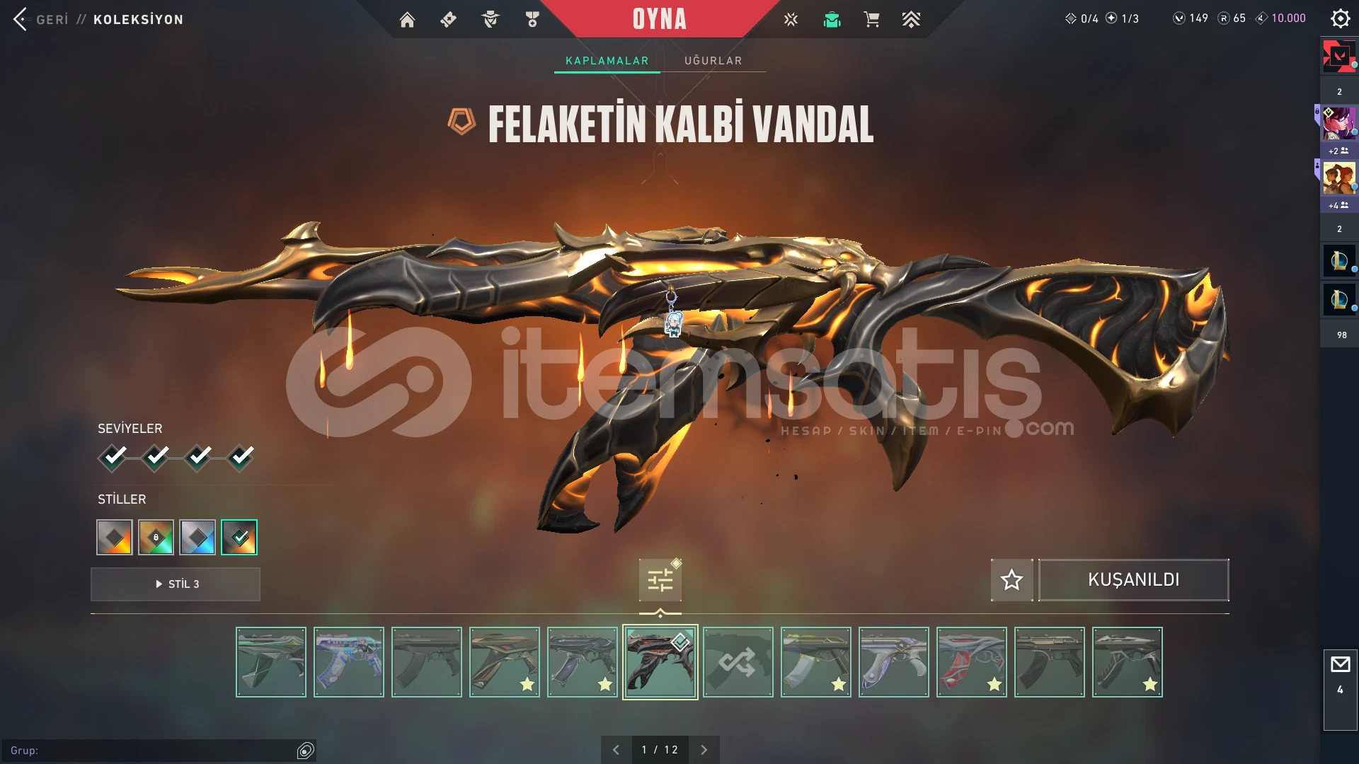 7 VANDAL + 2 BIÇAKLI EFSANE HESAP 7 VANDAL + 2 BIÇAKLI EFSANE HESAP