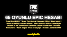 65 SÜPER OYUNLU 7 YILLIK KİŞİSEL EPİC HESABI 65 SÜPER OYUNLU 7 YILLIK KİŞİSEL EPİC HESABI