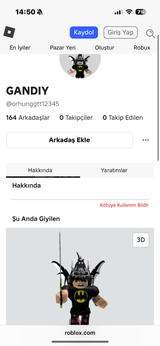 7 Yıllık Dolu Roblox Hesabı