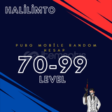 70-99 LEVEL GARANTİLİ RANDOM HESAP PUBGM