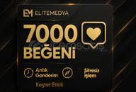 7.000 Beğeni - Garantili & Kalıcı - 7/24 Teslim
