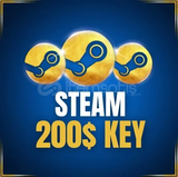 [ 7000 TL ] 200 Dolar Steam RANDOM KEY