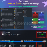 7.000TL Değer 48 Oyunlu + Süper | İlk Mail