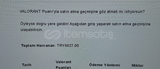 7000TL YATIRILMIŞ HESAP PAZARLIK OLUR