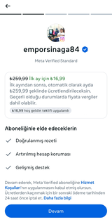 706 DOĞAL TAKİPÇİ + İNDİRİMLİ META VERİFİED 
