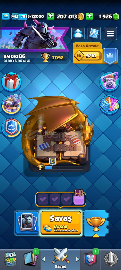 ⭐️7092 Kupa⭐️117 Kart⭐️1 Evrim⭐️33 İfade⭐️6Kule ⭐️7092 Kupa⭐️117 Kart⭐️1 Evrim⭐️33 İfade⭐️6Kule