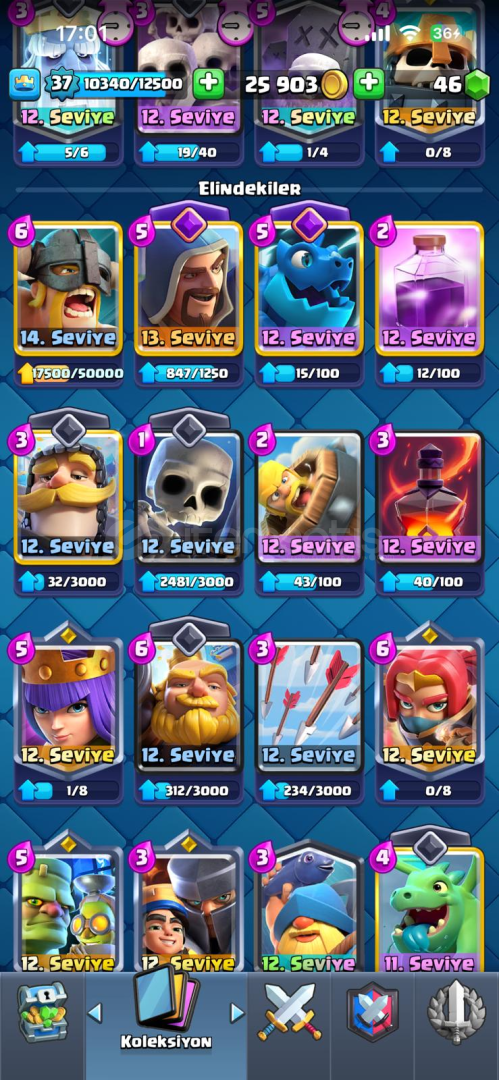 7100 kupa •119 karakter• 37 seviye  7100 kupa •119 karakter• 37 seviye