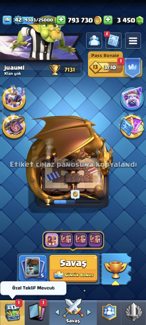 ⚡7100 KUPA⚡42 LEVEL⚡5 EVRİM⚡ ⚡7100 KUPA⚡42 LEVEL⚡5 EVRİM⚡