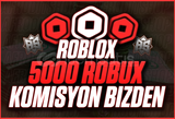 (7143) 5000 Robux - KOMİSYON ÖDENİYOR