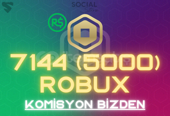 7144 (5000) Robux - Komisyon Bizden 7144 (5000) Robux - Komisyon Bizden