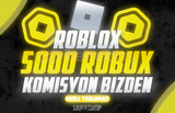 ✨(7145) 5000 Robux - KOMİSYON BİZDEN✨
