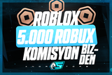 ✨(7145) 5000 Robux - KOMİSYON BİZDEN✨