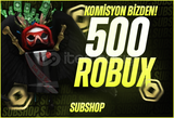 ⭐ (715) 500 Robux + KOMİSYON BİZDEN ⭐