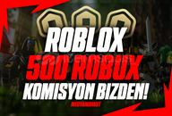⭐(715) 500 Robux ⭐ KOMİSYON BİZDEN ⭐