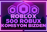 ⭐(715) 500 Robux + KOMİSYON BİZDEN ⭐