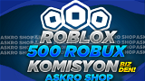 (715) 500 Robux - KOMİSYON ÖDENİYOR