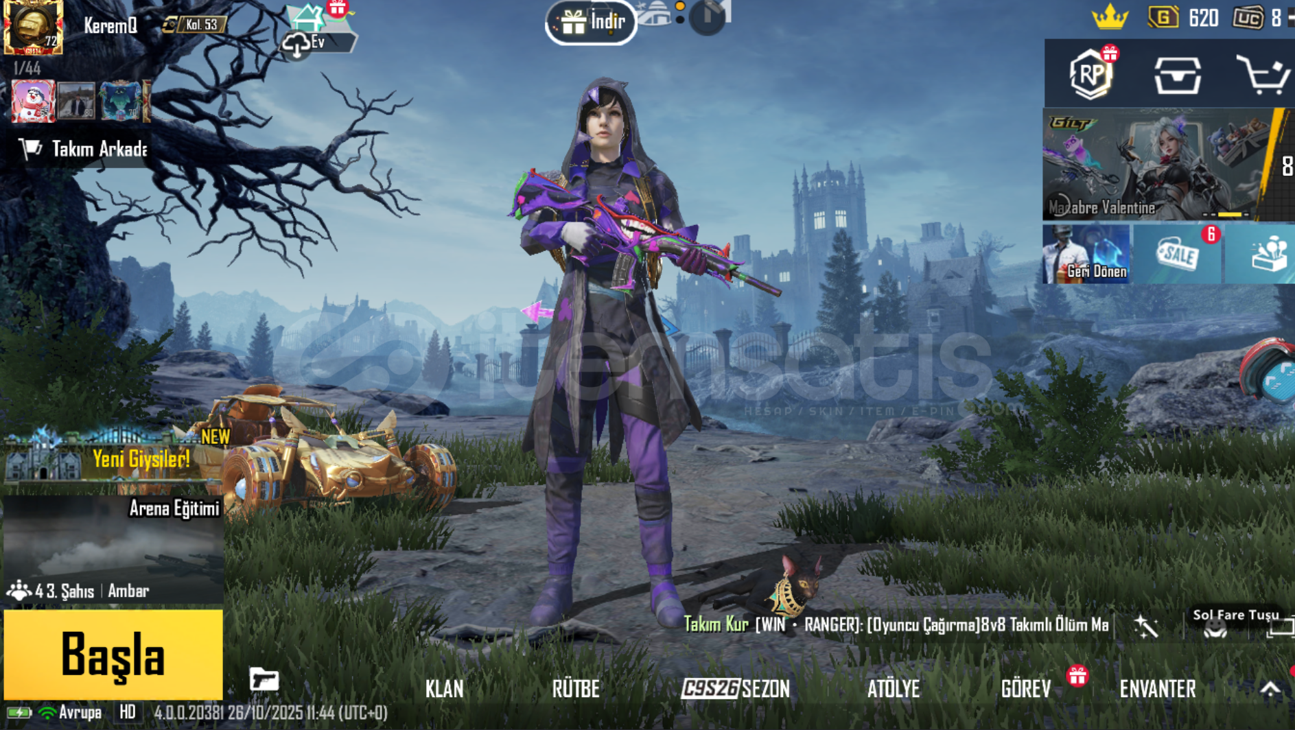 ????72 Lv Hesap | M416 Maskara Lv6 | RP Setli! ????72 Lv Hesap | M416 Maskara Lv6 | RP Setli!
