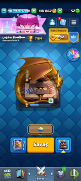 7200 kupa ✨️8 evrim✨️+20k mega Crowlu bs hesap