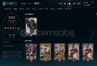 722 LVL 260 SKİNLİ GÜZEL HESAP