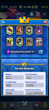 7250 KUPALI CLASH ROYAL HESABI İNDİRİMLİ!!!