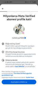 726 DOĞAL TAKİPÇİLİ + Meta Verified 