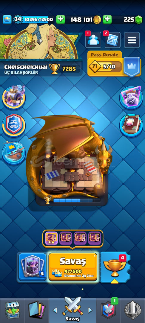 7285 kupa+7 tam 5 yarı evrim+ 34 lvl 7285 kupa+7 tam 5 yarı evrim+ 34 lvl