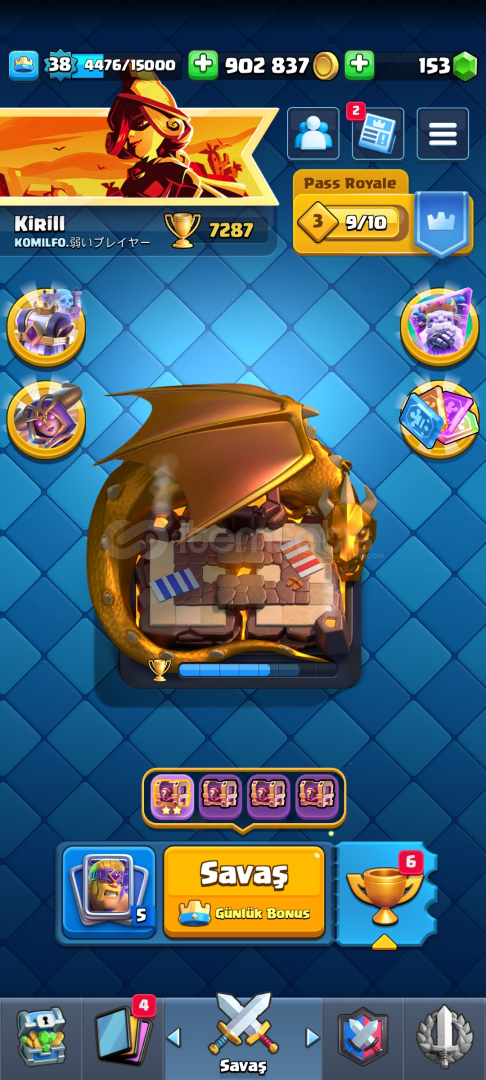 ❄️7287 KUPA + 118 KART + EVRİMLİ ❄️7287 KUPA + 118 KART + EVRİMLİ