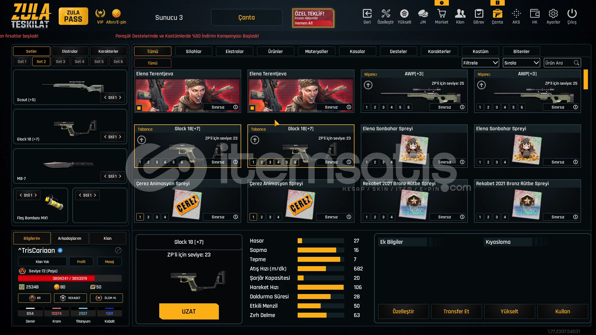 73 LVL SINRSIZ DOLU HESAP 73 LVL SINRSIZ DOLU HESAP